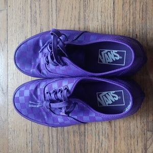 Purple Checkered Van's